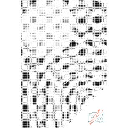 Tečkování - Abstraktní pozadí v šedé 1