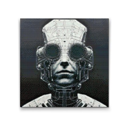 Diamantové malování - Muž z budoucnosti