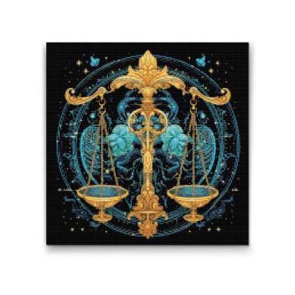 Diamantové malování - Váhy/Libra
