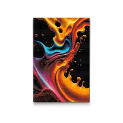 Diamantové malování - Šplouchanec od barvy