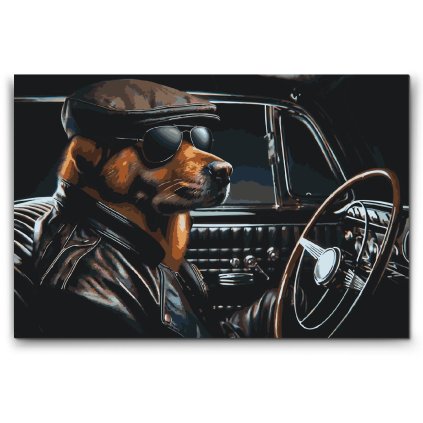 M2_Painting_by_Numbers_-_A_dog_in_a_Black_Convertible