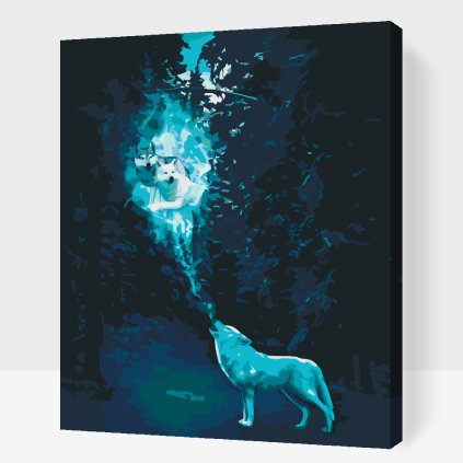 Paint by Number - Wolf Calls a Pack