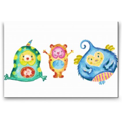 Diamond Painting - Cute Monsters