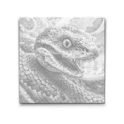 M2_Dotting_Points_-_Snake_in_shades_of_turquoise_and_orange