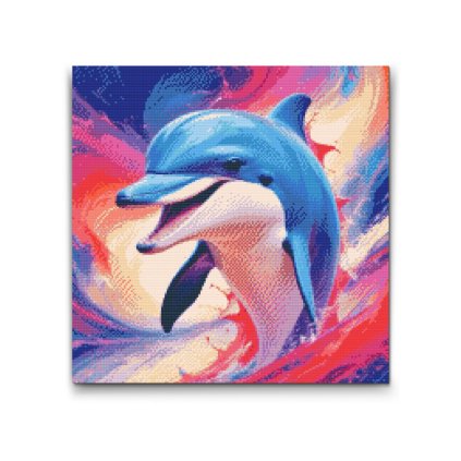 M2_Diamond_Paintings_-_Dolphin_in_shades_of_red_and_blue