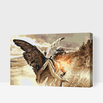 Paint by Number - Angel with Candle