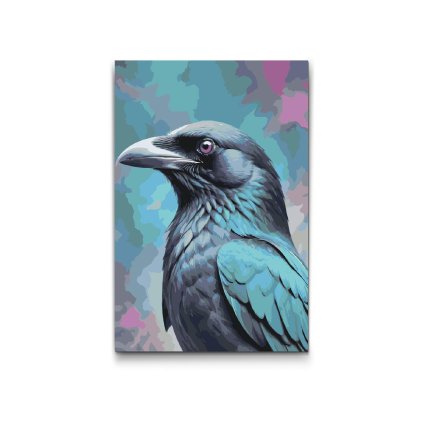 M2_Painting_by_Numbers_-_Raven_in_shades_of_dark_turquoise