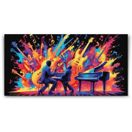 M2_Diamond_Paintings_-_Abstract_musicians_on_stage