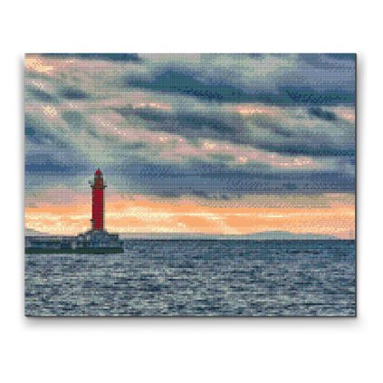 Diamond Painting - Red Lighthouse