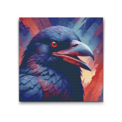 M2_Diamond_Paintings_-_Raven_in_shades_of_red_and_blue