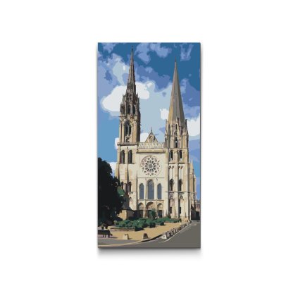 Schilderen op nummer - Kathedraal in Chartres – Frankrijk