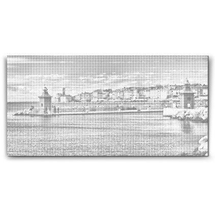 Dot painting - Haven van Piran - Slovenië