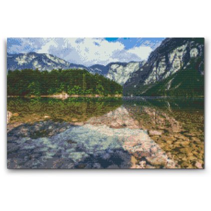 Diamond painting - Meer van Bohinj - Slovenië