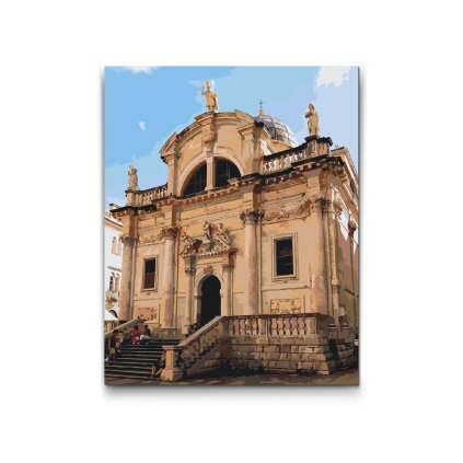 Schilderen op nummer - Velika Gospa-kathedraal, Dubrovnik - Kroatië