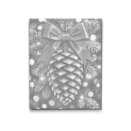 Dot painting - Kerstdennenappel