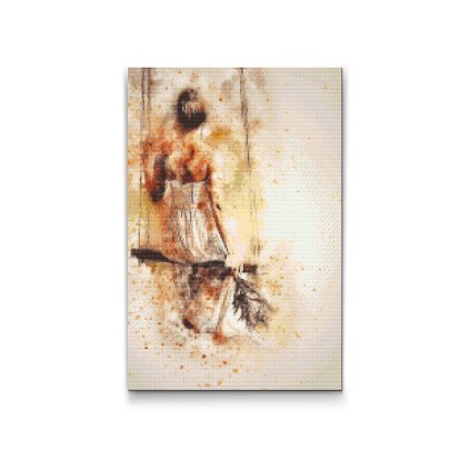 Diamond Painting - Girl on a Swing