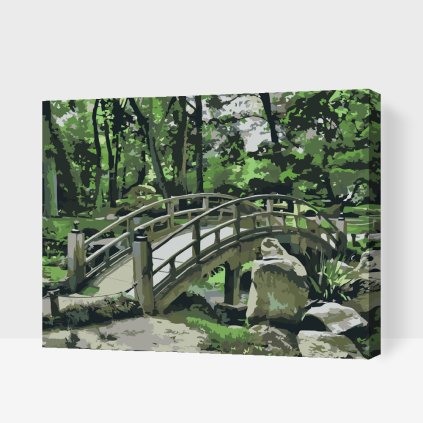 Paint by Number - Bridge in the Garden