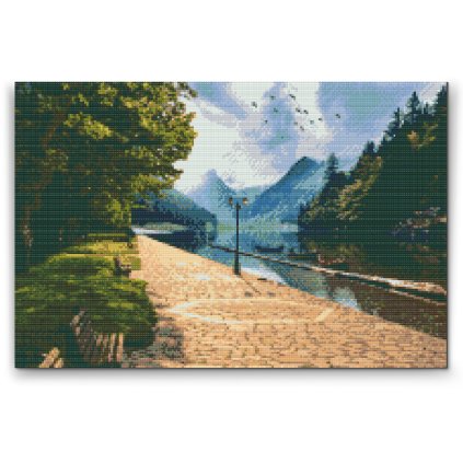 Diamond Painting - Park by River