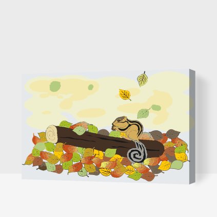 Paint by Number - Squirrel with a Nut