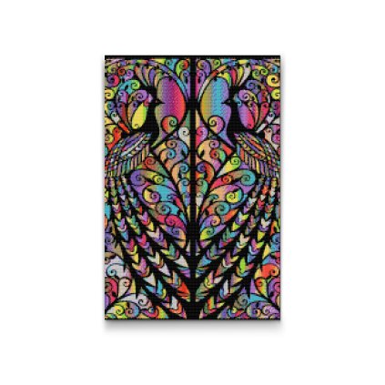 Diamond Painting - Peacock Window