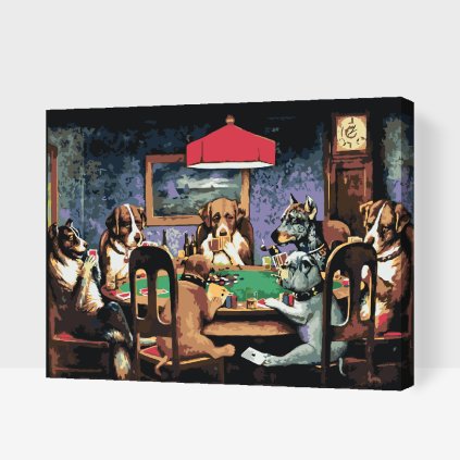 Paint by Number - Dog Poker
