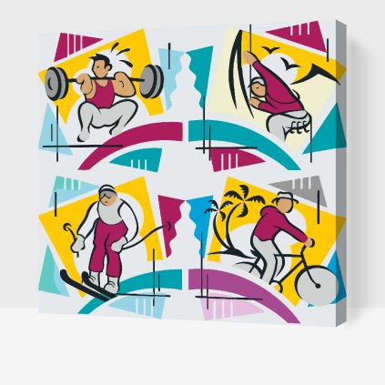 Paint by Number - Mix of Sports 3