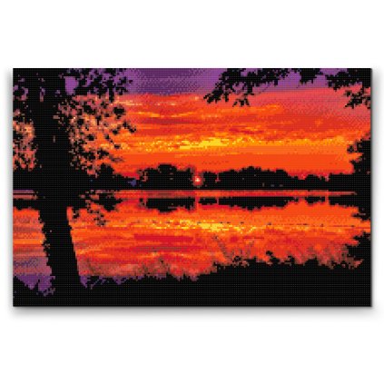 Diamond Painting - Red Sunset