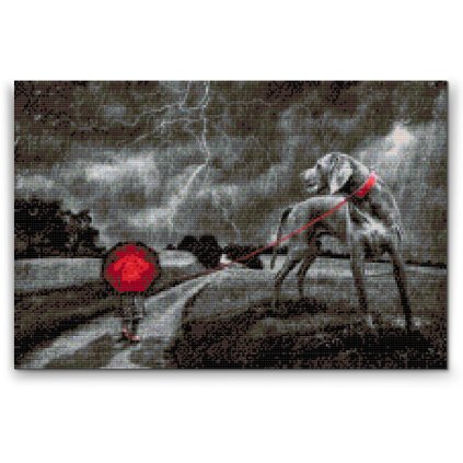 Diamond Painting - Walking in the Rain