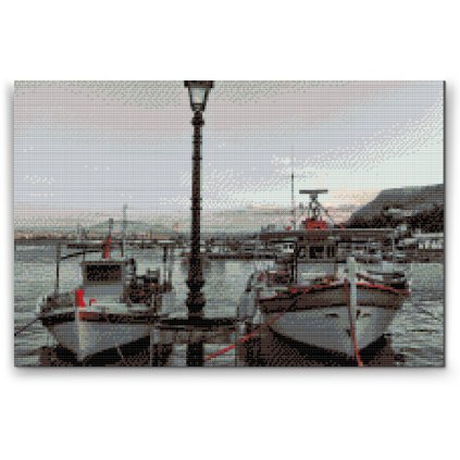 Diamond Painting - Boats in Harbor