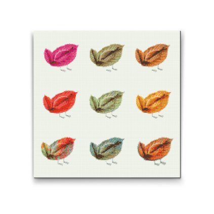 Diamond Painting - Birds Made of Leaves