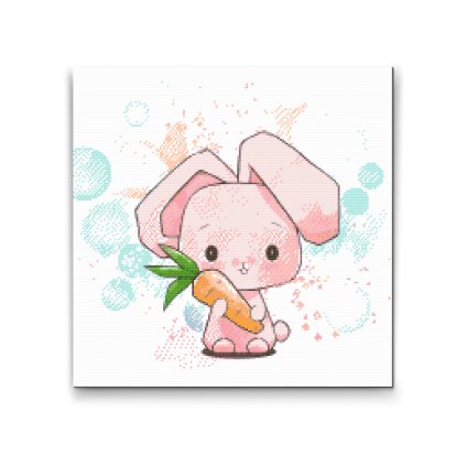 Diamond Painting - Bunny with Carrot