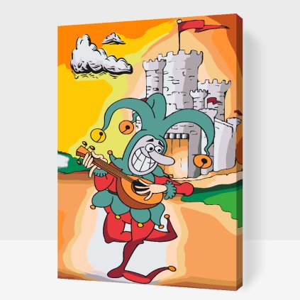 Paint by Number - Jester Playing the Banjo