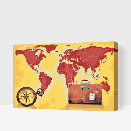 Paint by Number - Traveling around the World