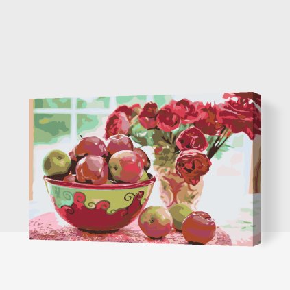 Paint by Number - Apples and Flowers