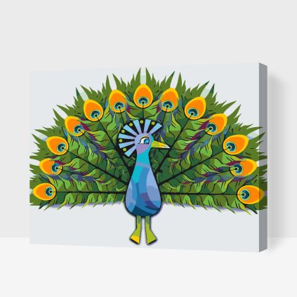 Paint by Number - Painted Peacock