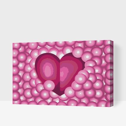 Paint by Number - Heart in Bubbles