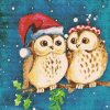Diamond Painting - Christmas Owls