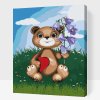 Paint by Number - Teddy with Lily of the Valley