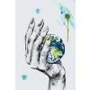 Paint by Number - Planet in a Woman Hand