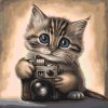 Paint by Number - Kitten with a Camera