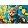 Malování podle čísel - Kotě mezi listy