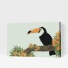 Paint by Number - Tucan on a Tree Branch 