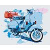 Paint by Number - Blue Vespa