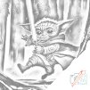 Dotting points - Baby Yoda