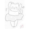 Dotting points - Ballet Dancer Kitten