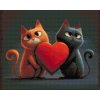 Diamantové malování - Zamilované kočky