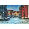 Diamantové malování - Plavba v gondole po Benátkách 1