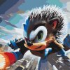 Malování podle čísel - Ježek Sonic