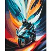 Malování podle čísel - Vášeň pro motorky