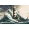 Diamantové malování - Maják v bouři